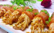 Recipe for Bacon Rolls with Flammulina velutipes