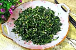 Method for making cold mixed Malan dried sesame seeds