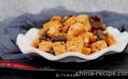 The method of making cold mixed frozen tofu
