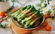 The recipe for making sesame sauce, oil, and wheat vegetables