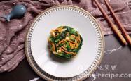 Method for making cold mixed cordyceps flowers and spinach