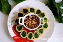 How to make spinach egg rolls