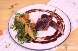 The recipe for Italian style pan fried lamb chops