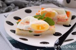 The recipe for the egg sandwich