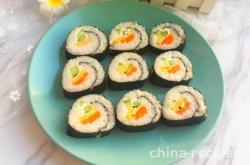 The recipe for simple original sushi