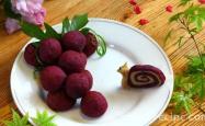 The recipe for Purple Potato Yam Cheese Balls