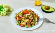 The recipe for avocado chicken salad
