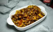 The method of braising tofu with shiitake mushrooms