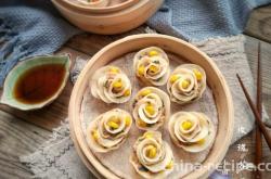 How to make Steamed dumplings with roses