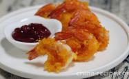 The recipe for butterfly shrimp