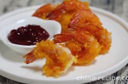 The recipe for butterfly shrimp