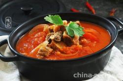 The recipe for tomato beef stew