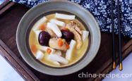The recipe for coconut chicken soup