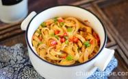 The recipe for spicy dried tofu