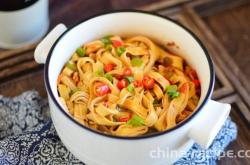 The recipe for spicy dried tofu