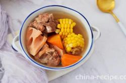 Recipe for Pig Bone, Lotus Root, Corn and Carrot Soup