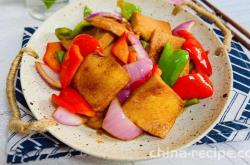 The method of making dried Chiba tofu in a pot
