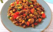 The method of stir frying chicken gizzards with mountain pepper and cumin