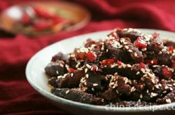 The recipe for spicy beef strips