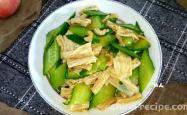 Fried Cucumber with Haimi Rolls of dried bean milk creams