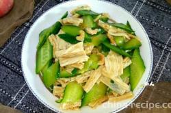 Fried Cucumber with Haimi Rolls of dried bean milk creams
