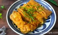 The method of making tofu skin with meat