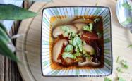 The recipe for tomato and mushroom soup