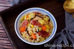 Method of Stewed Rice with Potato Sausage