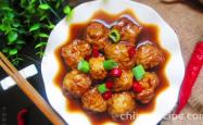The method of stuffing meat with gluten