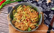 Method of making cold stir fried vermicelli