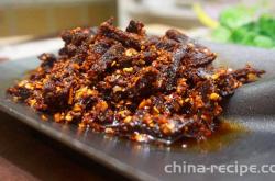The recipe for spicy beef jerky