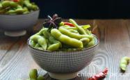Method for making spicy salted edamame