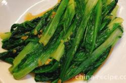 The recipe for oyster sauce and oil lettuce