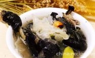 The recipe for Tremella Black Bone Chicken Soup