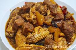 The method of braising beef brisket with five spices