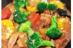 The recipe for tomato and pork rib stew