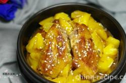 The recipe for pineapple chicken wings