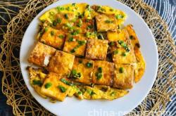 The recipe for egg wrapped tofu