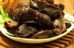 The recipe for braised dried duck gizzards