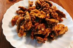 The recipe for caramel walnuts