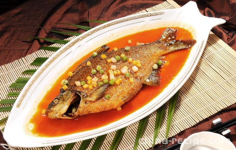 The method of dry roasted bream