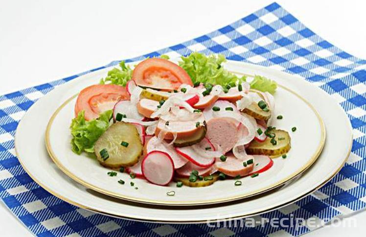 The recipe for Middle Eastern millet sausage salad