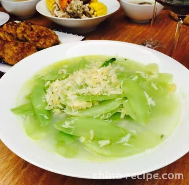 The recipe for refreshing lettuce and dried scallops soup