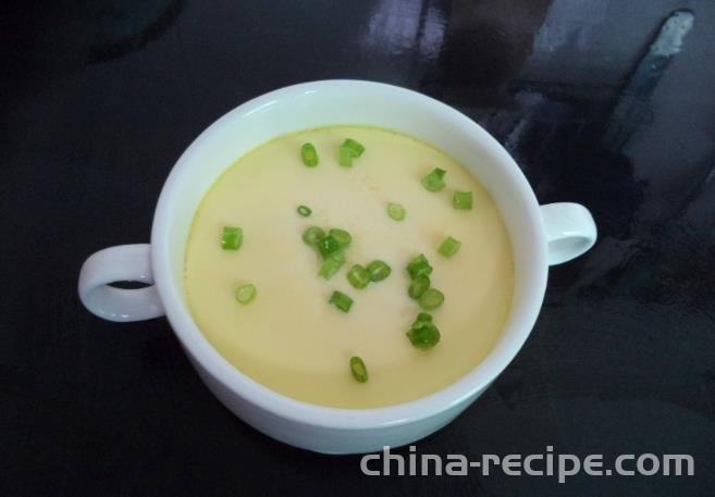 The method of making egg custard as a complementary food