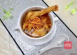 虫草花鸡汤的做法图解6