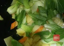 油菜炒土豆片的做法图解7