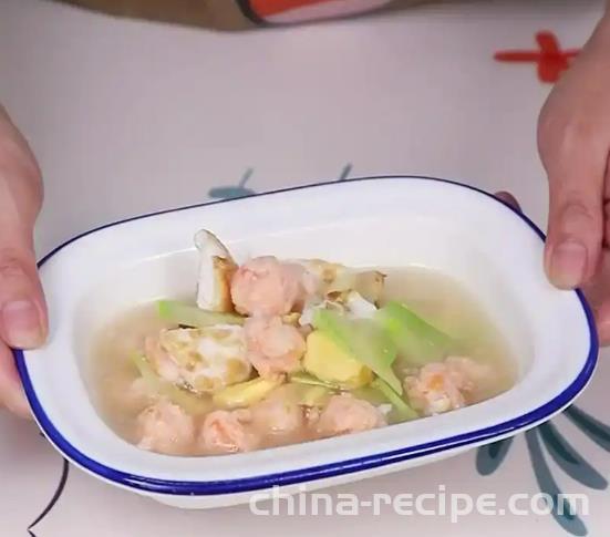 The recipe for baby shrimp balls