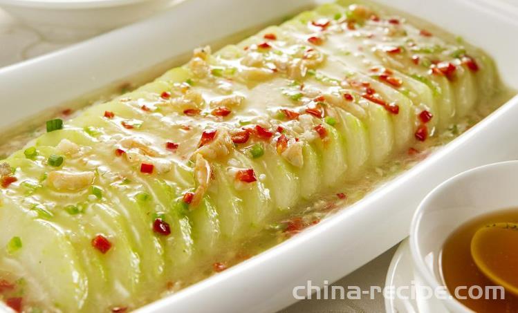 The recipe for spicy shrimp skin and winter melon