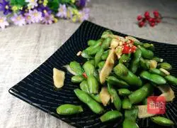 仔姜拌毛豆的做法图解5