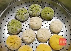 素馅彩皮包子的做法图解12